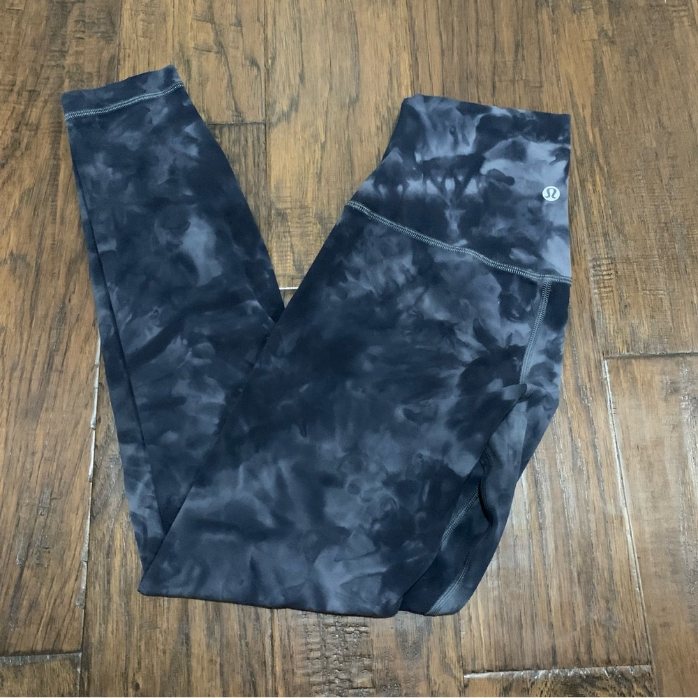 NWOT lululemon align size 4 25” inseam diamond dye pitch grey graphite gray